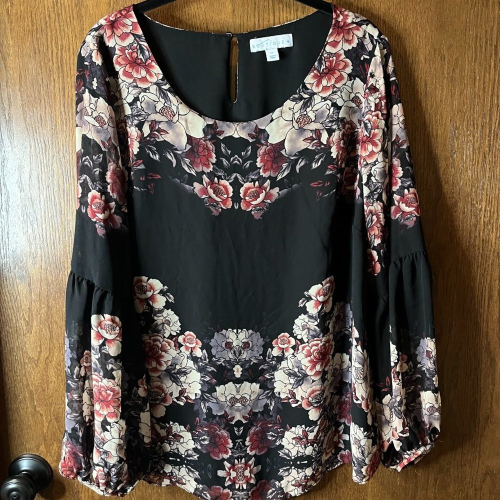Boutique long sleeve blouse, sz 0X